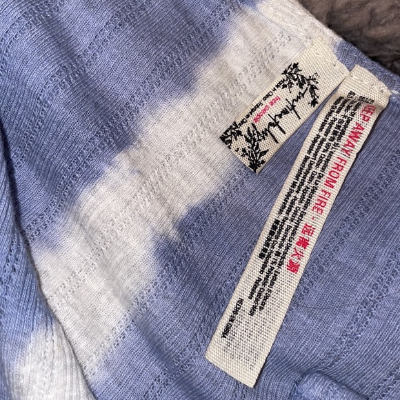 Free People tie dye short pajama lounge set - Picture 10 of 12